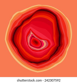 Vector optical illusion and vibration graphic. Print
