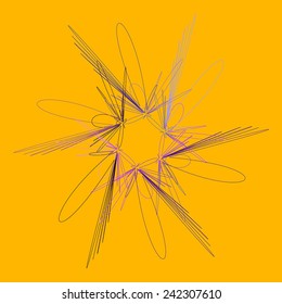 Vector optical illusion and vibration graphic. Print
