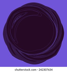 Vector optical illusion and vibration graphic. Print