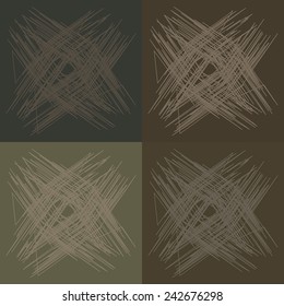Vector optical illusion and vibration graphic