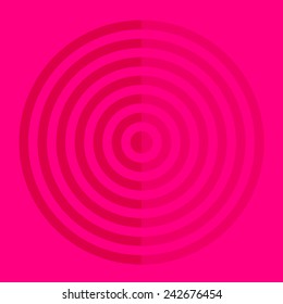 Vector optical illusion and vibration graphic