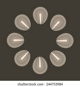 Vector optical illusion and vibration graphic