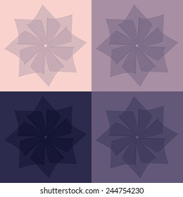 Vector optical illusion and vibration graphic