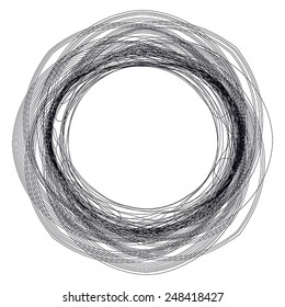 Vector optical illusion and vibration graphic. Print