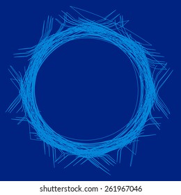 Vector optical illusion and vibration graphic. Print