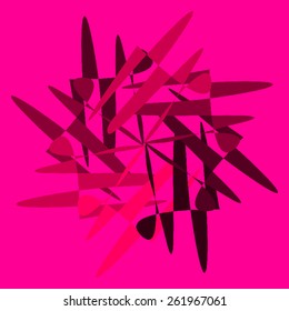 Vector optical illusion and vibration graphic. Print