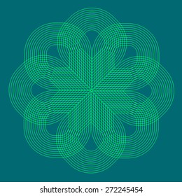 Vector optical illusion and vibration graphic. Print
