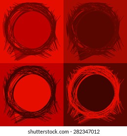 Vector optical illusion and vibration graphic. Print