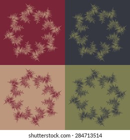Vector optical illusion and vibration graphic. Print