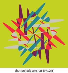 Vector optical illusion and vibration graphic. Print