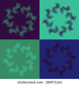 Vector optical illusion and vibration graphic. Print