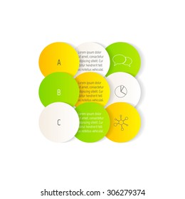 Vector option infographic banners. Number banners template for diagram, graph, presentation or chart. Business concept with 3 steps or processes. EPS10 vector workflow layout.