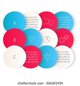 Vector option infographic banners. Number banners template for diagram, graph, presentation or chart. Business concept with 3 steps or processes. EPS10 vector workflow layout.