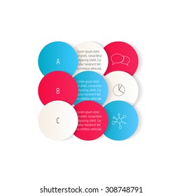 Vector option infographic banners. Number banners template for diagram, graph, presentation or chart. Business concept with 3 steps or processes. EPS10 vector workflow layout.