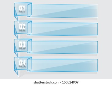 Vector Options Banner glass