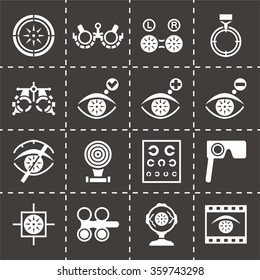 Vector Optometry Icon Set