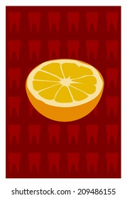 Vector of orange