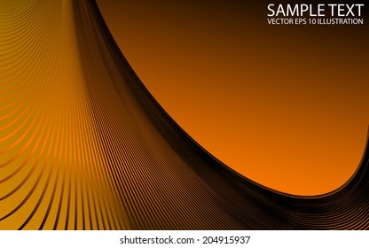 Vector orange abstract background illustration - Orange futuristic background template