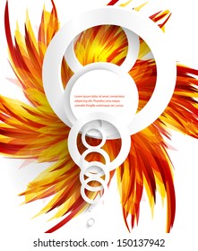 Vector orange background
