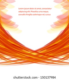Vector orange background