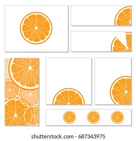 Vector of orange for background