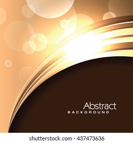 Vector Orange Background. Abstract Sparkly Illustration.