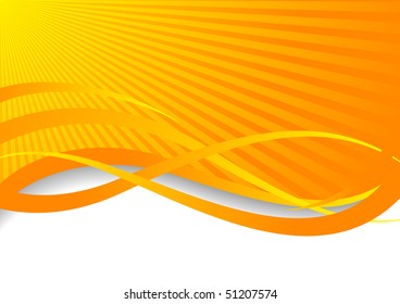 Vector orange background; clip-art