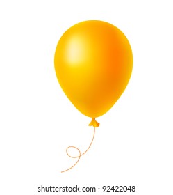 Vector orange balloon.