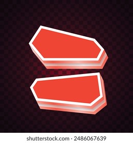 Vector of orange banner design. Abstract banner.