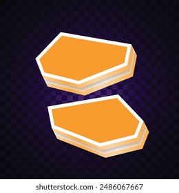 Vector of orange banner design. abstract banner.