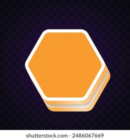Vektorgrafik von orangefarbenem Banner Design. Abstrakter Banner.