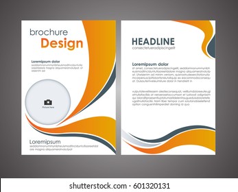 Vector Orange brochure design