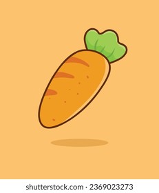 Vector orange carrots a fruit healthy cooking