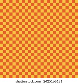 vector orange checkered pattern background