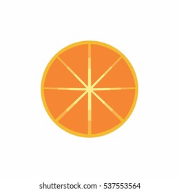 vector of orange circle with lights in center