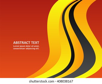 vector Orange elements abstract design