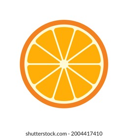 Vector Orange Flat Design Icon