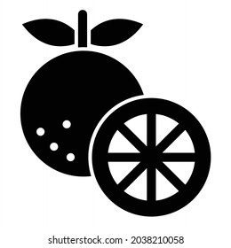 Vector Orange Glyph Icon Design

