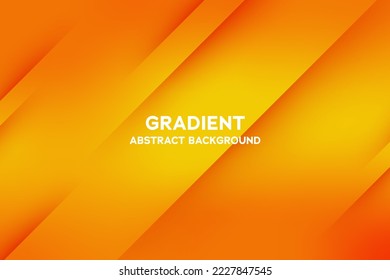 Vector orange gradient color abstract background.