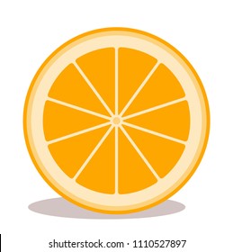 vector orange isolated on white background