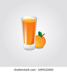 vector orange juice, illustration image.