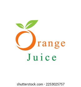 Vector orange juice text effect. editable text styles