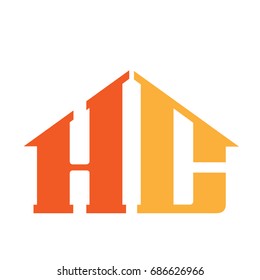 Vector Orange Letter C H House Logo