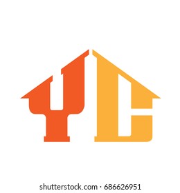 Vector Orange Letter C Y House Logo