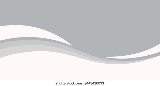 Vector orange line background curve element with white space for text and message design, overlapping layers, vector