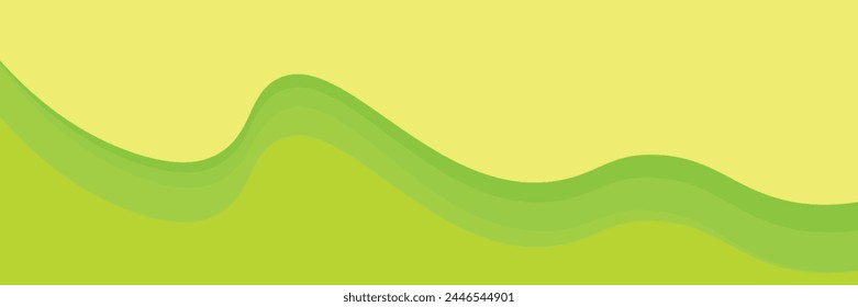 Vector orange line background curve element with white space for text and message design, overlapping layers, vector	