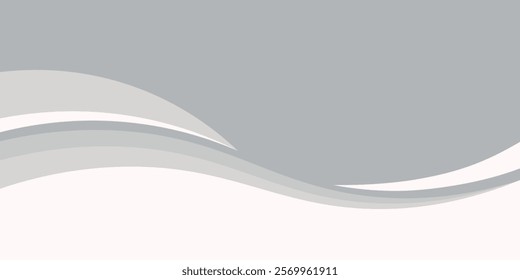 Vector orange line background curve element with white space for text and message design, overlapping layers, vector