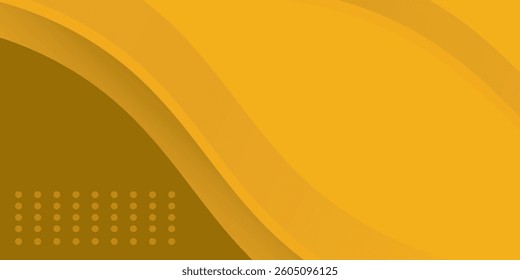Vector orange line background curve element with white space for text and message design, overlapping layers, modern vector