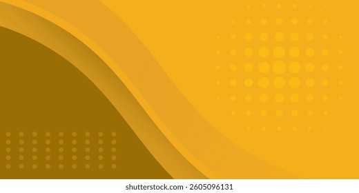 Vector orange line background curve element with white space for text and message design, overlapping layers, modern vector