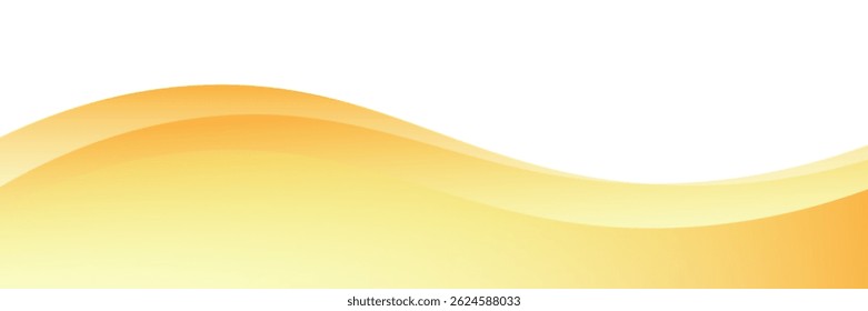 Vector orange line background curve element with white space for text and message design, overlapping layers, eps 10